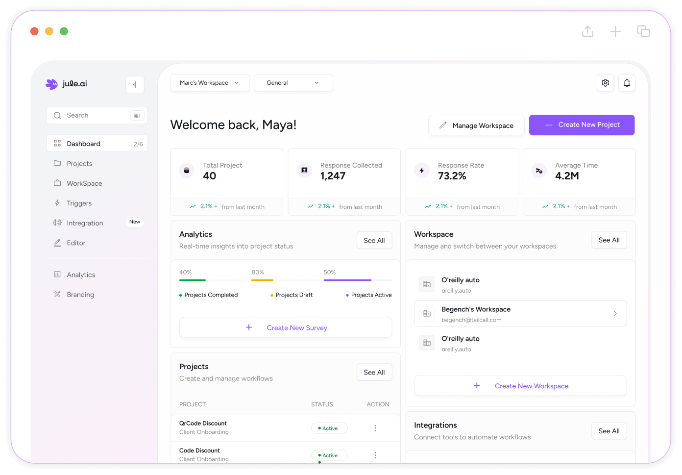 jule.ai — Onsite Engagement Platform