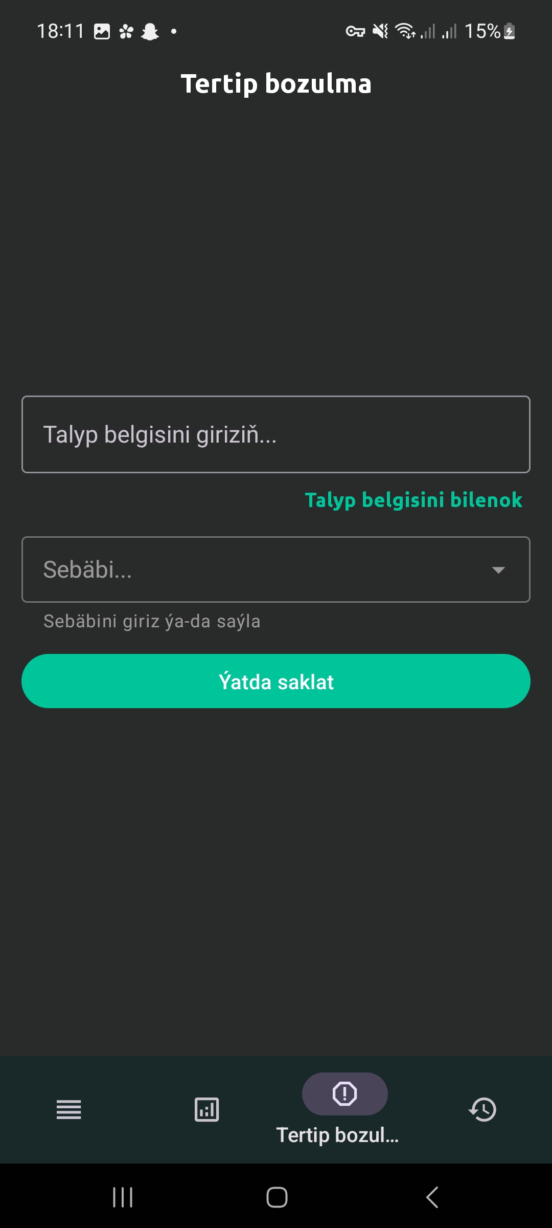 Sanly Gatnaşyk — Attendance